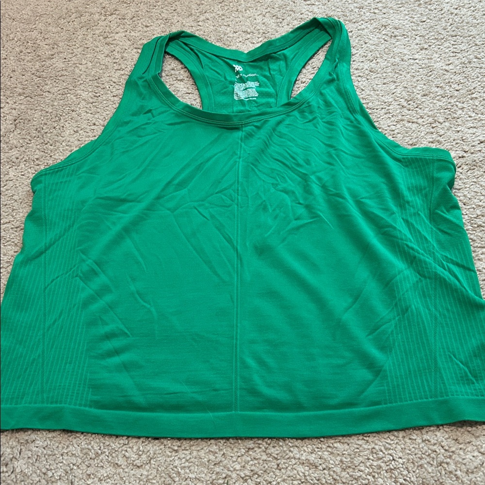 All in Motion Green Tank Top